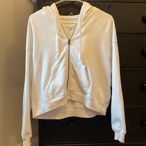 🤍 white American eagle cropped jacket size S